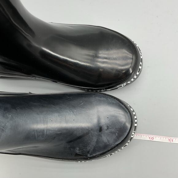 NEW Juicy Couture Women’s Totally Logo Rainboots Black Size 6 - Picture 8 of 10